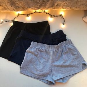 3 Soffe Cheer Warm-Up Shorts